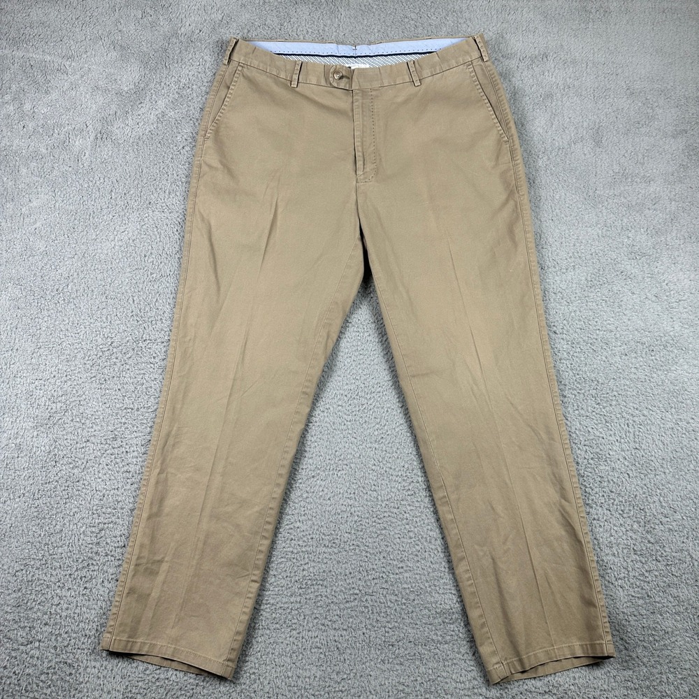 Peter‎ Millar Chinos Mens 38 (Fits 34x29) Tan Khaki Pima Cotton Stretch Straight